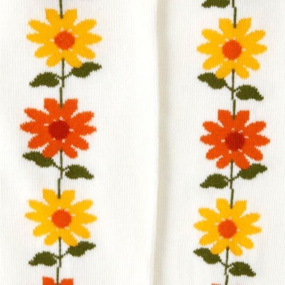 NWT Gymboree Girls Sunflower Tights 2-Pack Harvest Multi 2T-3T - Picture 3 of 6